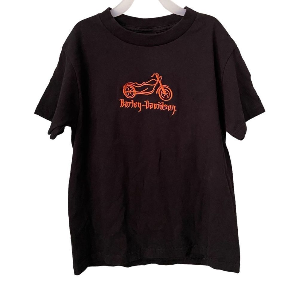 Harley Davidson - Sanford, Florida Basic Black Tee in Kids Size Small